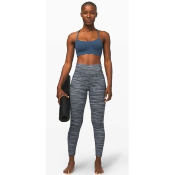 lululemon athletica Pants - Lululemon Align Pant II 25" Space Dye Herringbone Heathered Black White-sz 4